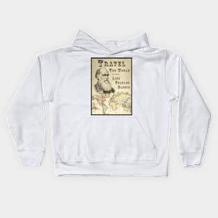 Darwin's Voyage Vintage World Map Kids Hoodie